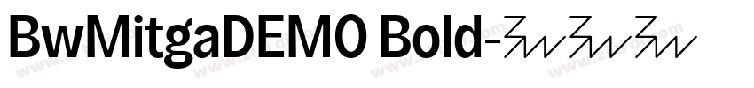 BwMitgaDEMO Bold字体转换
